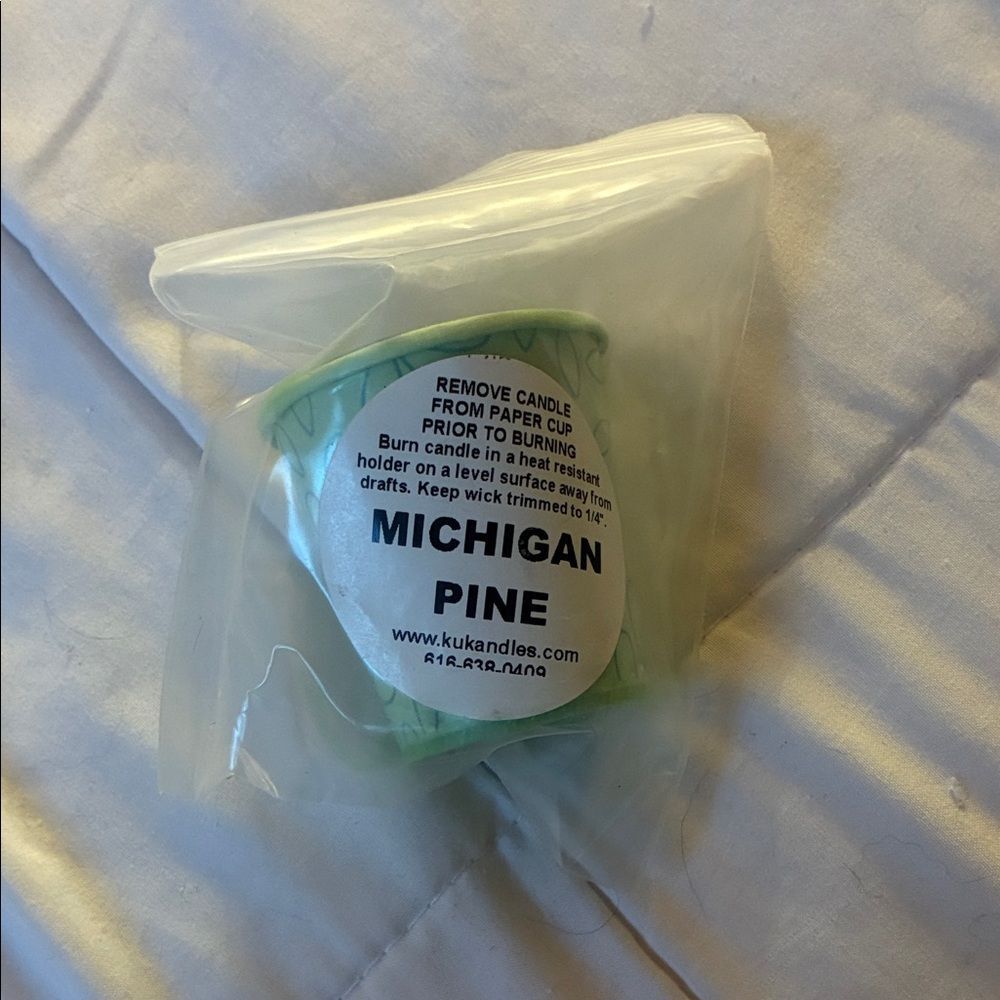 Homemade Michigan Pine Candle
